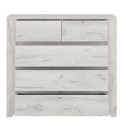 Angel Package - 1 Drawer Bedside Cabinet + 2+3 Chest of Drawers + 2 Door 2 Drawer Fitted Wardrobe