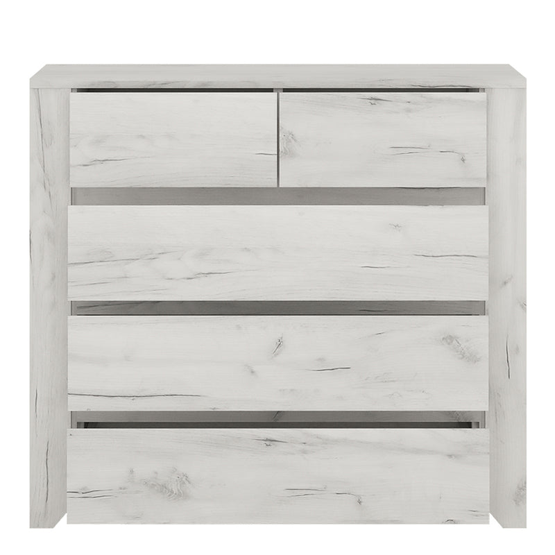 Angel Package - 1 Drawer Bedside Cabinet + 2+3 Chest of Drawers + 2 Door 2 Drawer Fitted Wardrobe