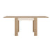 Lyon Small Extending Dining Table 90-180cm in Riviera Oak/White High Gloss