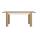 Lyon Medium Extending Dining Table 140-180cm in Riviera Oak/White High Gloss