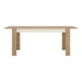 Lyon Large Extending Dining Table 160-200cm in Riviera Oak/White High Gloss