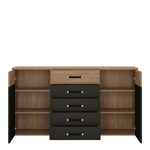 Monaco 2 Door 5 Drawer Wide Cupboard