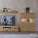 Cortina Low Wide 2 Door Display Cabinet in Grandson Oak