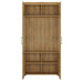 Cortina Tall Wide 2 Door glazed Display Cabinet in Grandson Oak