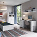 Novi 1 Door 1 Drawer Desk in Alpine White