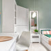 Novi 2 Drawer Bookcase in Alpine White