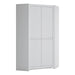 Novi 2 Door Corner Wardrobe in Alpine White