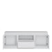 Fribo 2 Door 1 Drawer 136cm Wide TV Cabinet in White