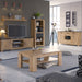 Rapallo 1 Door 138 cm TV Cabinet in Chestnut and Matera Grey