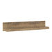 Rapallo 135cm Wide Wall Shelf in Chestnut and Matera Grey