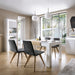 Lyon Tall Narrow Display Cabinet (RHD) (including LED lighting) in White and High Gloss