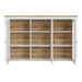 Celesto 3 Door Display Top Unit in White and Oak