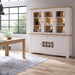 Celesto 3 Door Display Top Unit in White and Oak