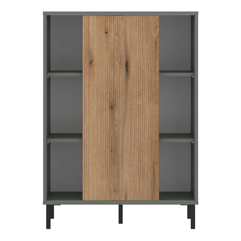 Darwin Sideboard 1 Door in Green/Oak