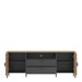 Arundel TV Cabinet 2 Door 2 Drawer 173cm Wide in Oak/Grey