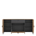 Arundel Sideboard 2 Door 1 Flap 1 Drawer in Oak/Grey