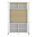 Lazio Vitrin 2 Door in Alpine White/White Gloss