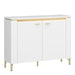 Lazio Sideboard 2 Door in Alpine White/White Gloss