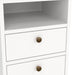 Paris Bedside 2 Drawers in White
