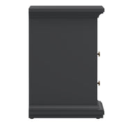 Paris Bedside 2 Drawers in Matt Grey