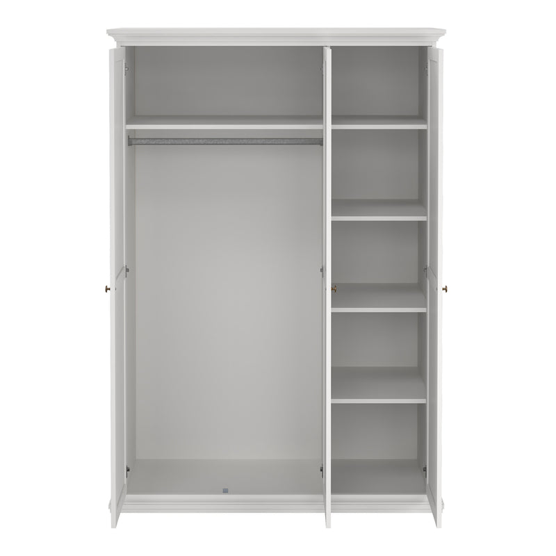 Paris Wardrobe with 3 Doors in White