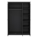 Paris Wardrobe with 3 Doors in Matt Grey