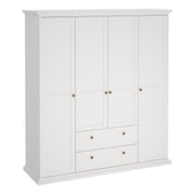 Paris Wardrobe with 4 Doors and 2 Drawers
