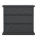 Paris Chest of 4 Drawers in Matt Grey