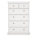 Paris Chest of 6 Drawers in White
