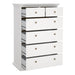Paris Chest of 6 Drawers in White