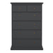 Paris Chest of 6 Drawers in Matt Grey