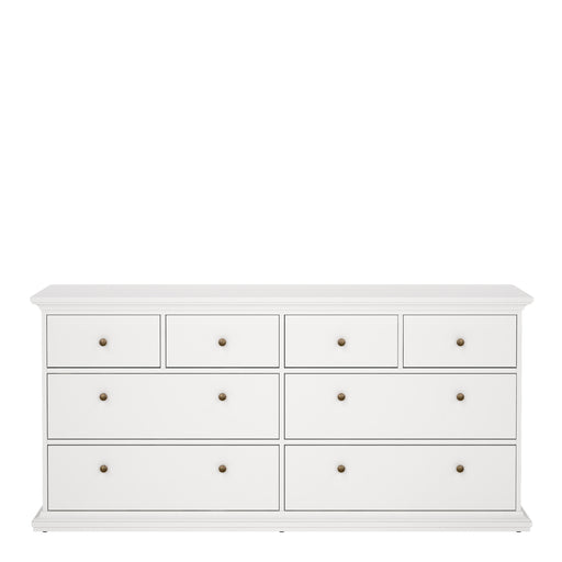 Paris Chest of 8 Drawers in White