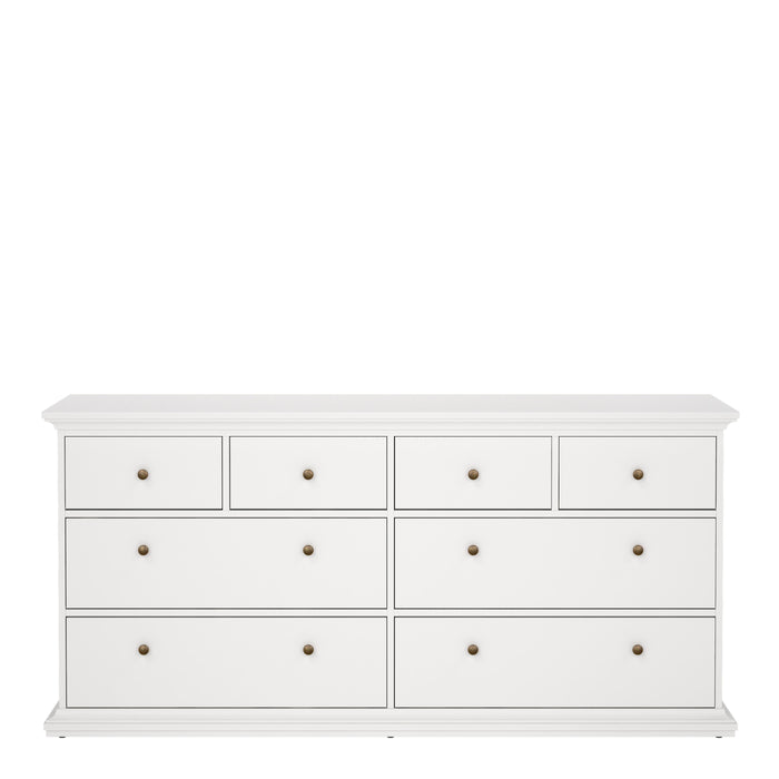 Paris Chest of 8 Drawers in White