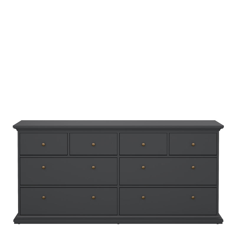 Paris Chest of 8 Drawers in Matt Grey