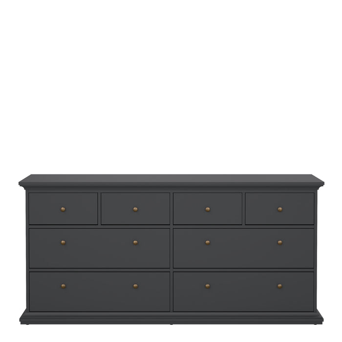 Paris Chest of 8 Drawers in Matt Grey