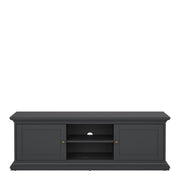 Paris TV-unit 2 frame Doors in Matt Grey