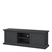 Paris TV-unit 2 frame Doors in Matt Grey
