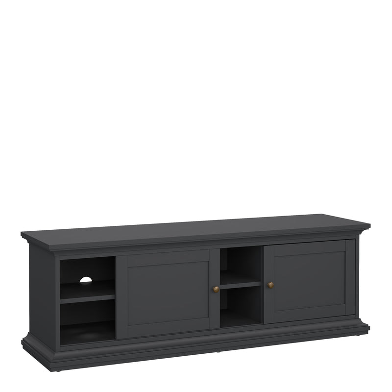 Paris TV-unit 2 frame Doors in Matt Grey