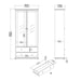 Paris Tall Bookcase in White