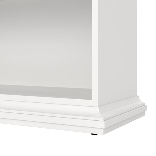 Paris Package - Bedside 2 Drawers + Chest of 4 Drawers + Wardrobe with 2 Doors White