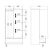 Naia Wardrobe with 2 Doors 1 Drawer in White High Gloss