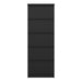 Naia Narrow Chest of 5 Drawers in Black Matt