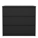 Naia Chest of 3 Drawers in Black Matt