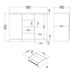 Naia Sideboard 4 Drawers 2 Doors in Black Matt