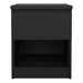 Naia Bedside 1 Drawer 1 Shelf in Black Matt