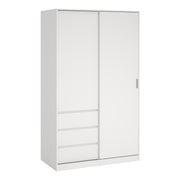 Naia Wardrobe with 1 Sliding Door and 1 Door , including 3 Drawers