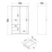 Naia Wardrobe with 1 Sliding Door and 1 Door + 3 Drawers in White 