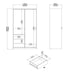 Naia Wardrobe with 1 Sliding Door 1 Door 3 Drawers in White High Gloss