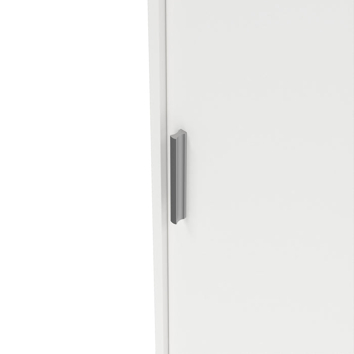 Naia Wardrobe with 2 Sliding Doors + 1 Door + 3 Drawers in White 