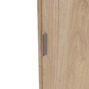 Naia Wardrobe with 2 Sliding Doors 1 Door 3 Drawers in Jackson Hickory Oak